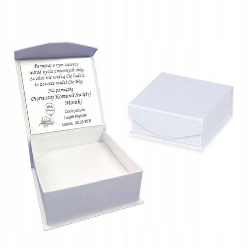 Medalik Srebrny Łańcuszek Komunia Chrzest GRAWER na Arena.pl