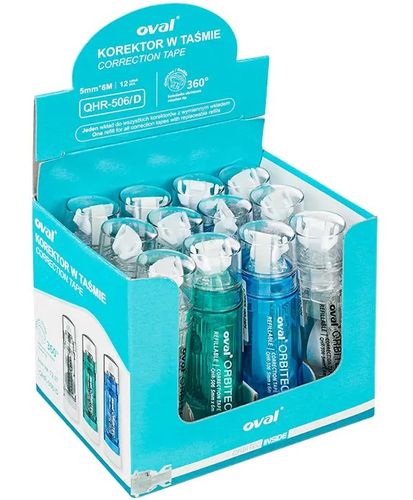 Korektor OVAL w taśmie 5 mm x 6 A'12 na Arena.pl