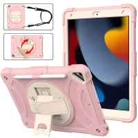 Etui do iPad 9/8/7 10.2" z Podstawką i Paskiem na Ramię Różowe