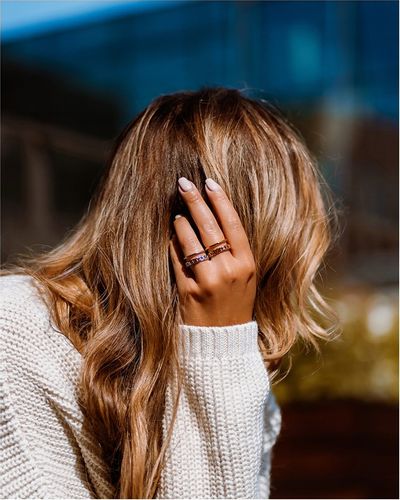 Pierścionek damski REGULOWANY PANCERKA szeroki na Arena.pl