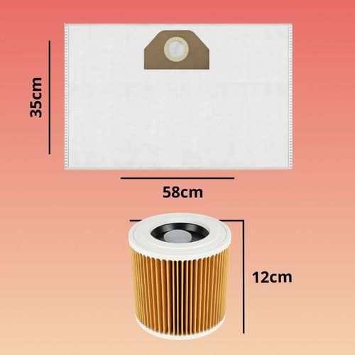 12X WORKI DO ODKURZACZA KARCHER WD3 WD2 PLUS FILTR WOREK KARCHER na Arena.pl