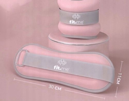 OBCIĄŻNIKI CIĘŻARKI NA KOSTKI NADGARSTKI RĘCE NOGI 2x1KG CIĘŻARKI FIT.ME na Arena.pl