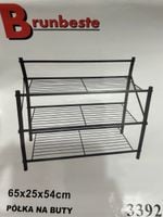 Szafka na buty Brunbeste 65 x 55 x 26 cm czarny