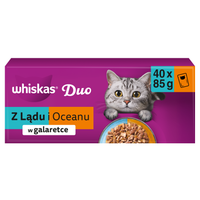 WHISKAS DUO Adult Karma mokra Z Lądu i Oceanu w galaretce, 40 x 85 g