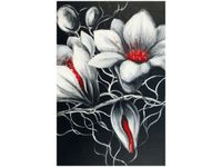 40X60CM KWIECISTA SZAROŚĆ OBRAZ