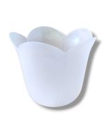 Na Świece Fi Od 3 Do 4 Cm  Lampion Okapnik Tulipam Lam001 Biały