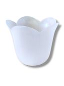 Na Świece Fi Od 3 Do 4 Cm  Lampion Okapnik Tulipam Lam001 Biały