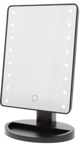 LUSTERKO MAKIJAŻ OŚWIETLENIE LED 17 X 27 X 12 CM CZARNY MAKE na Arena.pl