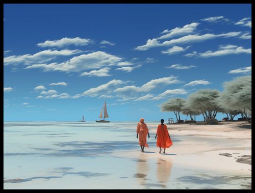 Plakat 80x60cm Spokój w Piaskach na Arena.pl