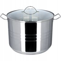 GARNEK GAR STALOWY Z POKRYWKĄ INDUKCJA 34cm 21 L