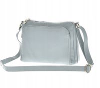 Laura Biaggi - torebka listonoszka skóra naturalna niebieski TS 66-5542