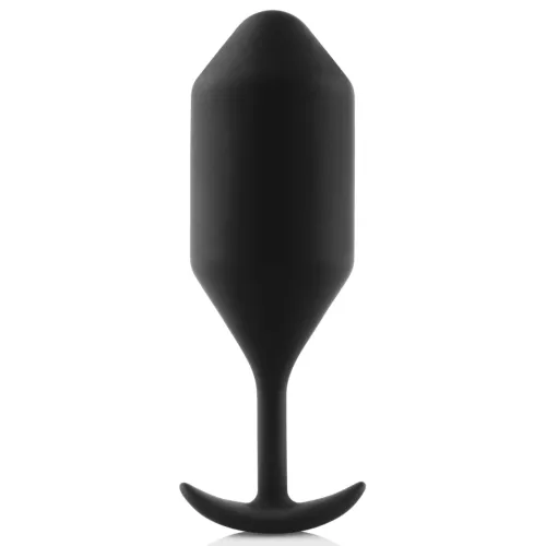 b-vibe snug plug 5 black - silikonowy ciężki model anatomiczny 371g na Arena.pl