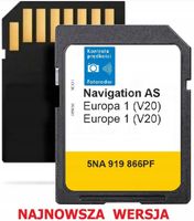 MAPA KARTA DISCOVERY MEDIA MIB2 AS V20 EUROPA AMAROK EOS SHARAN TOURAN T6