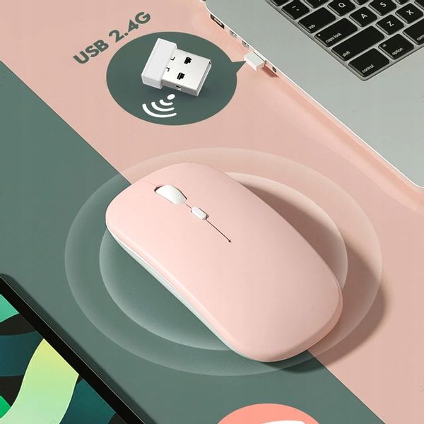 Bezprzewodowa MYSZKA laserowa do komputera DUAL Bluetooth i radio 1600DPI zdjęcie 6