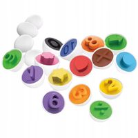 JAJKA DOPASUJ KSZTAŁY UKŁADANKA MONTESSORI EDUKACYJNA SORTER PUZZLE STEMPLE