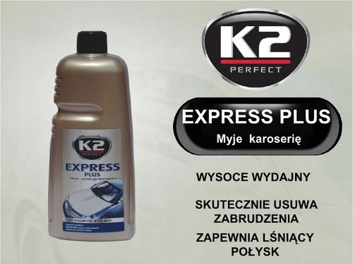 K2 EXPRESS PLUS SZAMPON samochodowy Z WOSKIEM do mycia auta 5000ml 5L na Arena.pl