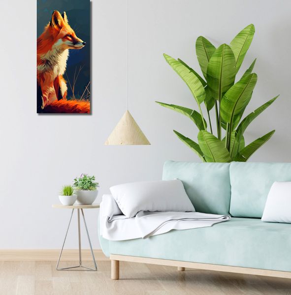 Obraz 30x70cm Spojrzenie Lisicy zdjęcie 2