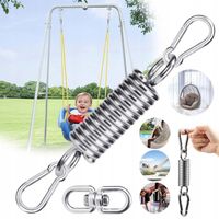 FOTEL WISZĄCY, SPRĘŻYNA 360°, 2 KARABIŃCZYKAMI, UCHWYTU WORKA BOKSERSKIEGO