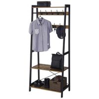 Garderoba Selsey czarna 76x180 cm zestaw do przedpokoju