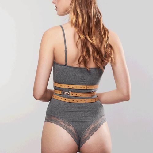 Bijoux Indiscrets - MAZE Wide Belt Brown na Arena.pl