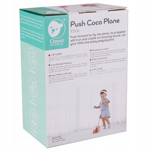 DREWNIANY PCHACZ DO PCHANIA MIŚ CHODZIK EDUKACYJNY CLASSIC WORLD na Arena.pl