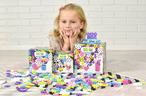 Klocki Meli Basic Constructor różowy Pink 200 szt. - mini wafle na Arena.pl