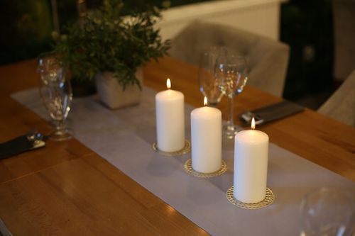 Świece pieńkowe walce stopniowane BISPOL Aura sw50/4-011 (ecru) 4szt. na Arena.pl