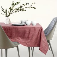 Obrus plamoodporny VESTA 140x400  owal brudny róż AmeliaHome
