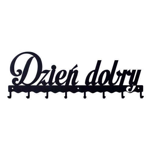 Wieszak Ścienny Dzień Dobry 01 Czarny na Arena.pl
