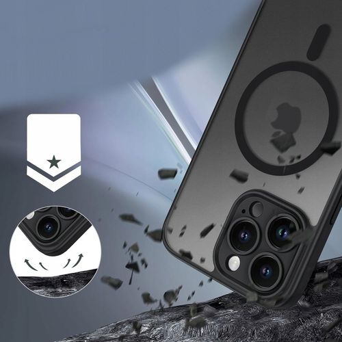 ETUI WZMACNIANE DO IPHONE 16 PRO MAX PANCERNE CASE DO MAGSAFE MAT 2x Szkło na Arena.pl