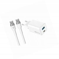 Szybka ładowarka GaN 45W 2 wejścia USB i USB-C z kablem do Google Pixel