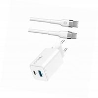 Szybka ładowarka GaN 45W 2 wejścia USB i USB-C z kablem do Oppo Reno 5