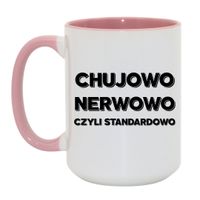 Duży Biało-Różowy 450 ml