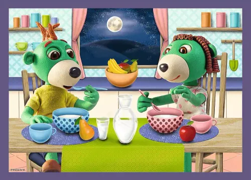 Puzzle 4w1. Dobranoc, Trefliki na noc. Trefliki przed snem na Arena.pl