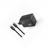 Szybka ładowarka GAN 65W kostka z kablem 3 wejścia do Realme 10