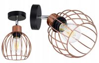 lampa kinkiet ścienny regulowany loft drut kula 1