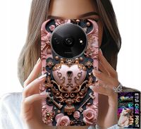 ETUI DO XIAOMI REDMI A3 - KOBIECE, MODNE WZORY, KŁÓDKA SERCE RÓŻA