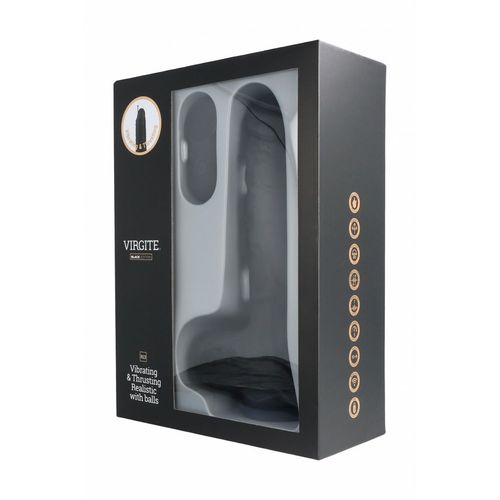 Realistyczne dildo Virgite R13 Czarny 20 cm na Arena.pl