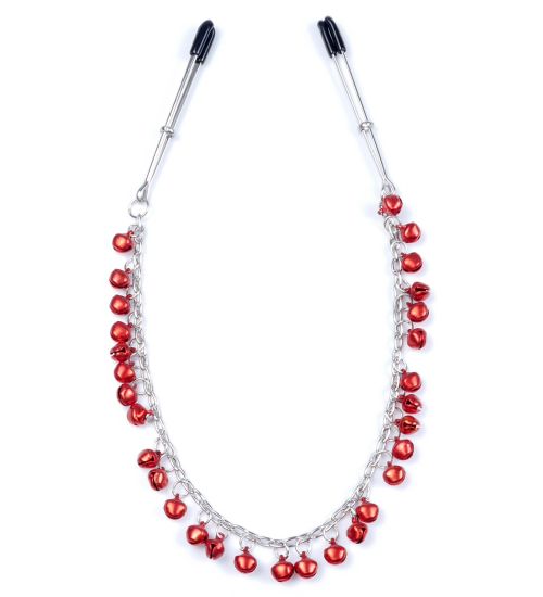 Klamry czerwone koraliki zdjęcie 1