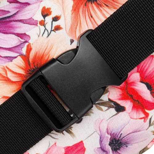 saszetka biodrowa damska w kwiaty na suwak - rovicky na Arena.pl