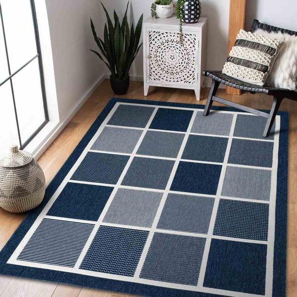 RUG/LU/WINK/SQUARES/BLUE/80x150 zdjęcie 2