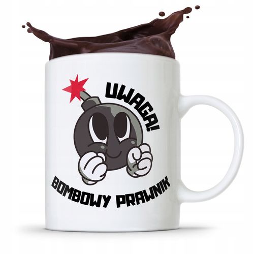 Kubek Prawnika Mecenasa Uwaga! Bombowy Prawnik Z Nadrukiem Ze Zdjęciem na Arena.pl