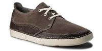 Clarks Półbuty męskie - Gosler Edge - rozmiar 40 - brązowe, skóra zamszowa