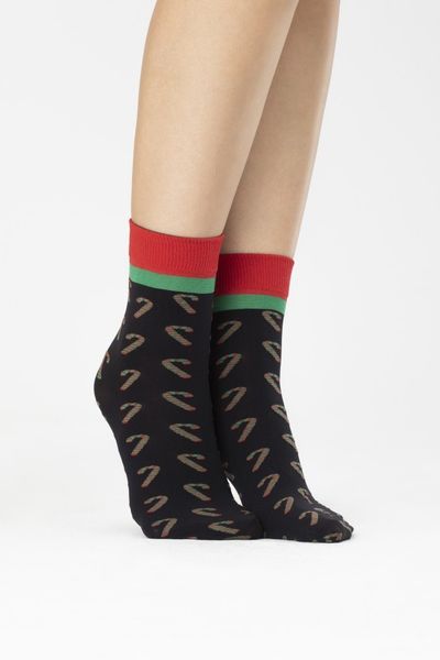 SKARPETKI CANDY CANE uni black/red/green zdjęcie 1