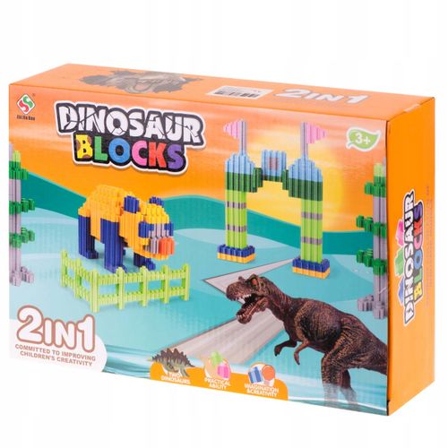 Klocki przestrzenne Dinosaur Blocks 290 elementów na Arena.pl