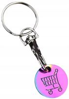 Brelok do kluczy Żeton Sklepowy do wóżka sklepu Moneta breloczek Kameleon