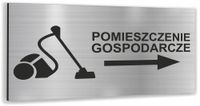 Tabliczka informacyjna oznaczenie pomieszczenia Tablica nierdzewna SREBRNA