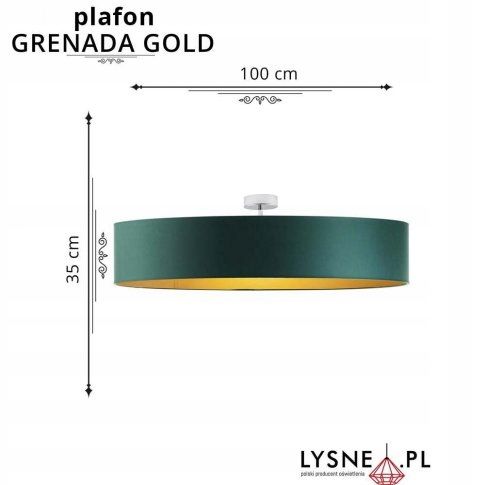 Plafon GRENADA fi - 100 cm GOLD na Arena.pl