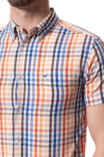 WRANGLER SS 1PKT BUTTON DOWN ORANGEADE W59444MV5 S na Arena.pl