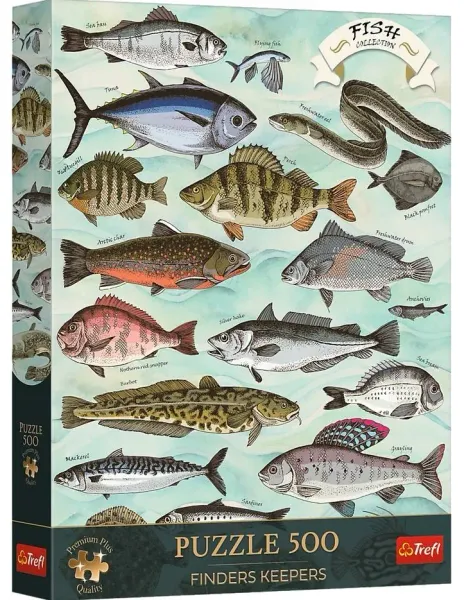 Puzzle 500 Finders Keepers: Ryby TREFL zdjęcie 1